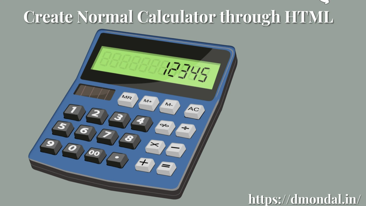 Create Normal Calculator through HTML