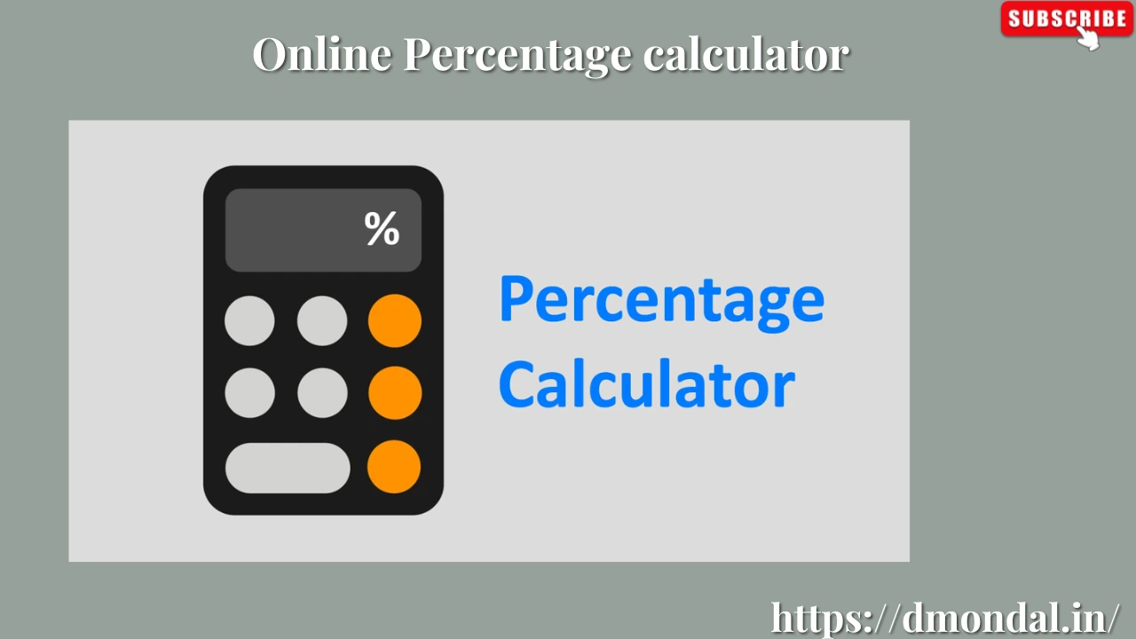 Online Percentage calculator
