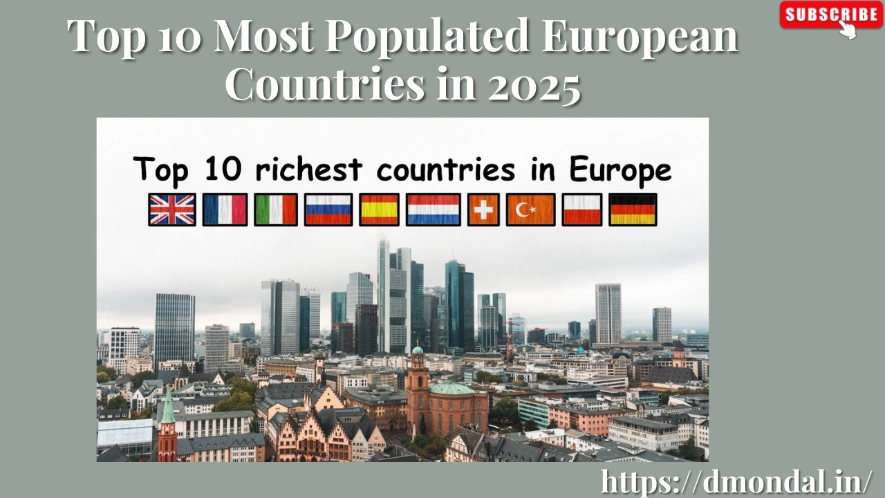 Top 10 Most Populated European Countries in 2025