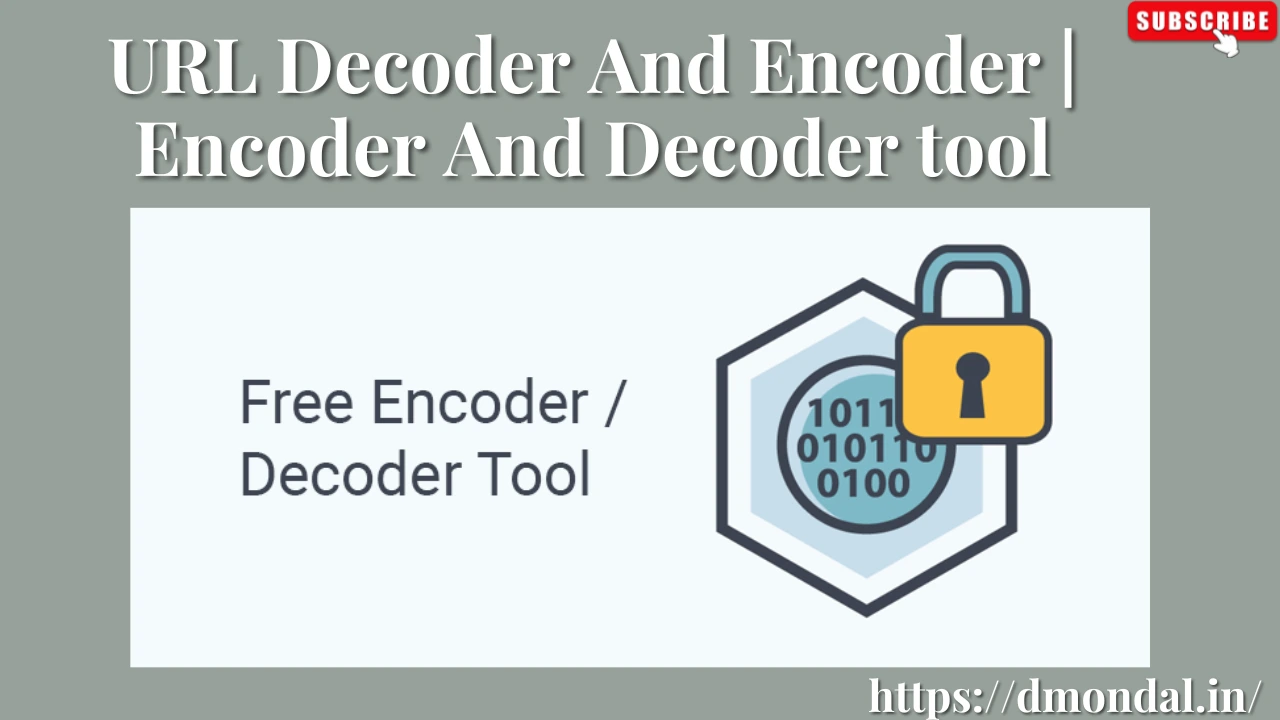 URL Decoder And Encoder Encoder And Decoder tool